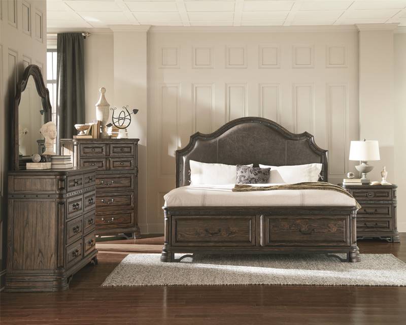 Dallas Designer Furniture Palace II Bedroom Set with Sleigh Bed