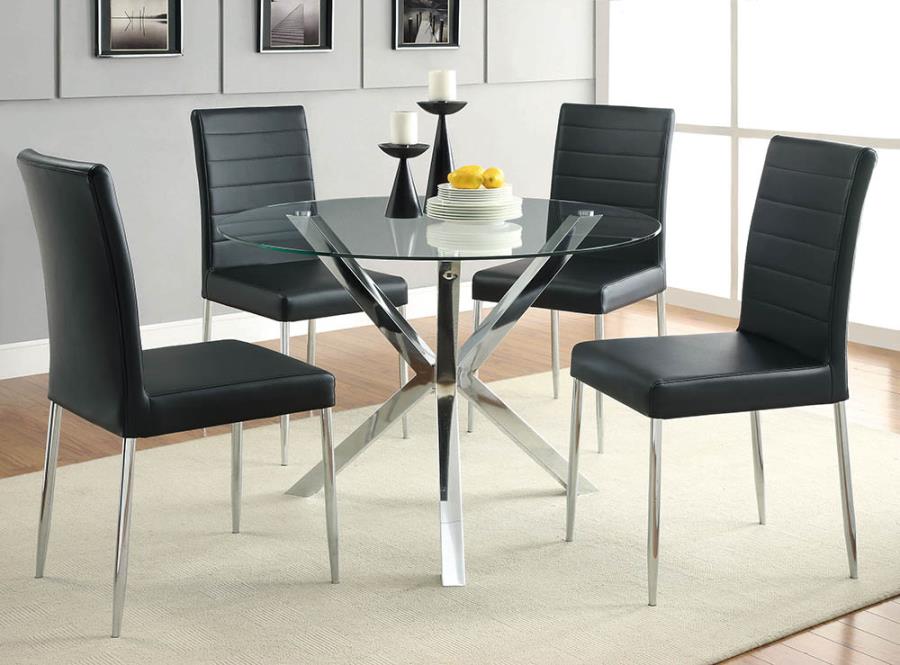 Coaster 120760 Vance Dining Room Set in Black Free Delivery