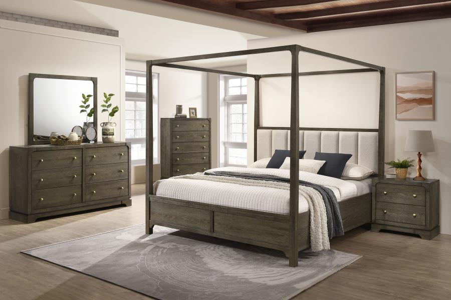 Gran Park Cocoa Bedroom Set with Canopy Bed