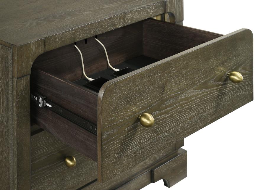 Gran Park Cocoa Bedroom Set with Canopy Bed