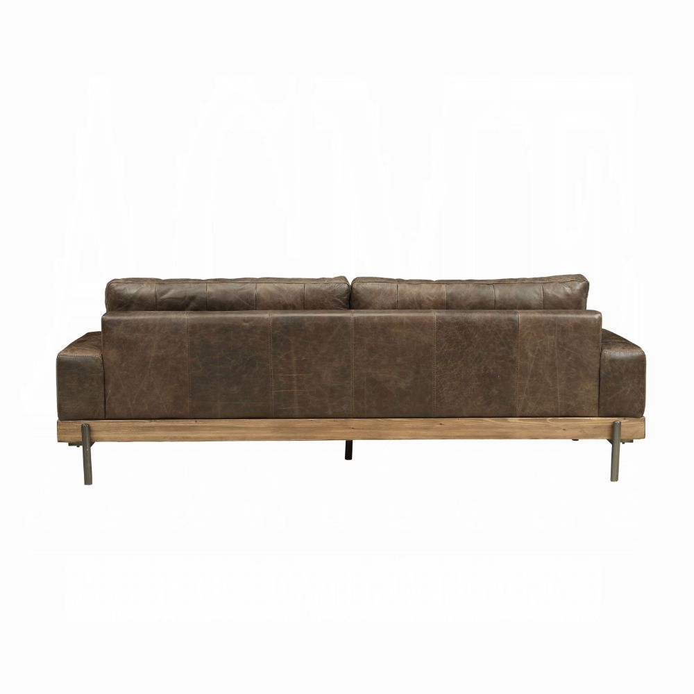Ashbourne Restoration Hardware Inspired Vintage Leather Sofa