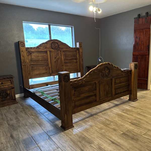 Rope and Star Rustic Bedroom Set