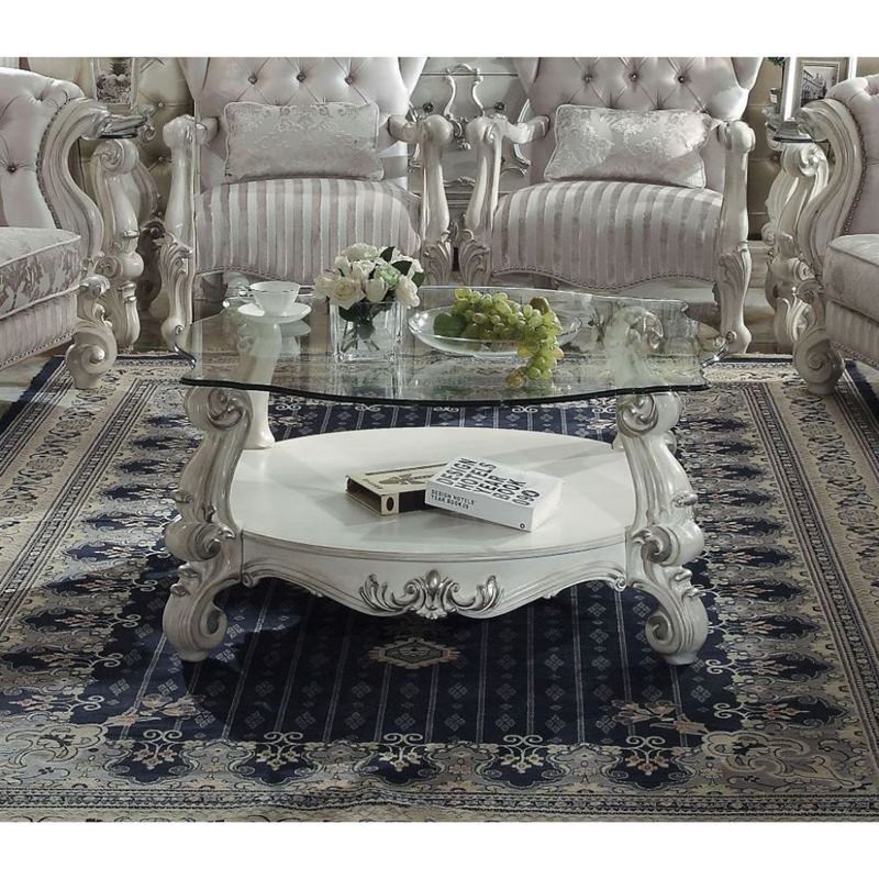 Versailles Coffee Table in Bone White * Clearance*