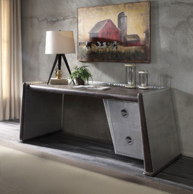 Brancaster Two Drawer Executive Desk Set