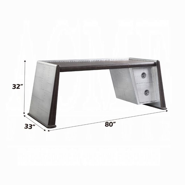 Brancaster Two Drawer Executive Desk Set