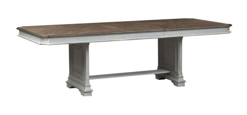 Abbey Park White European Farmhouse Dining Room Set