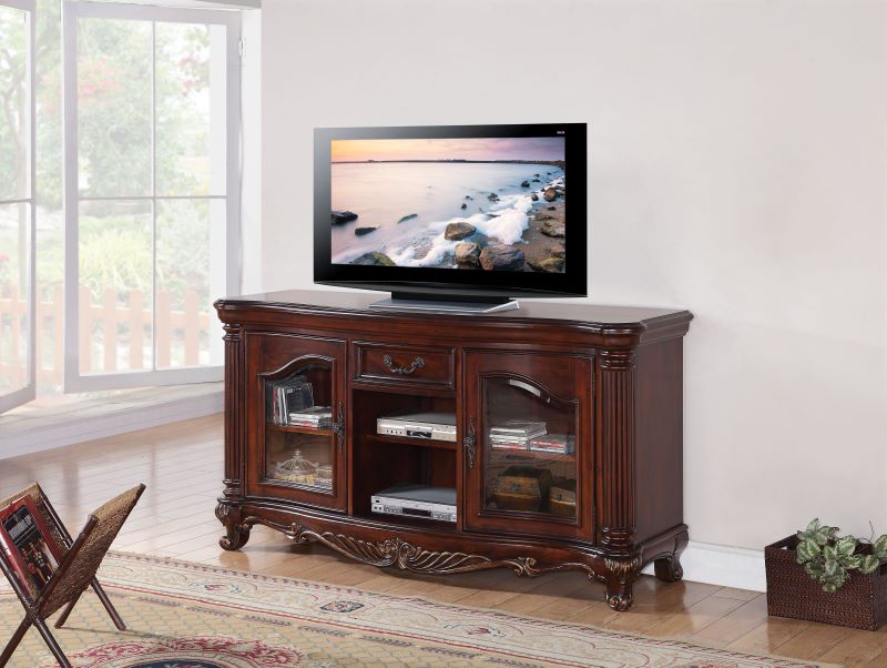 Remington TV Stand in Brown Cherry