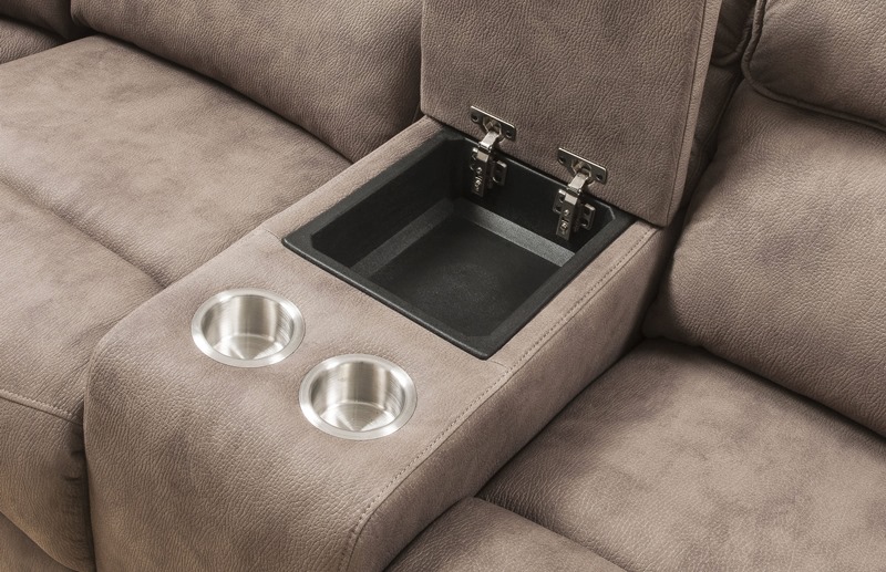 Olwen Reclining Sectional in Mocha