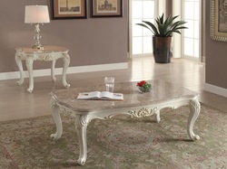 Chantelle Coffee Table Set in White