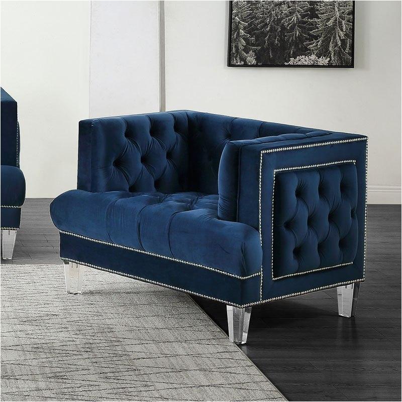 Ansario Modern Sofa Set in Blue