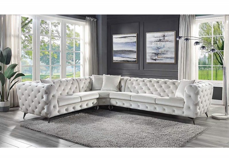 Atronia Sectional Sofa in Gray