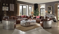 Brancaster Leather Living Room Set