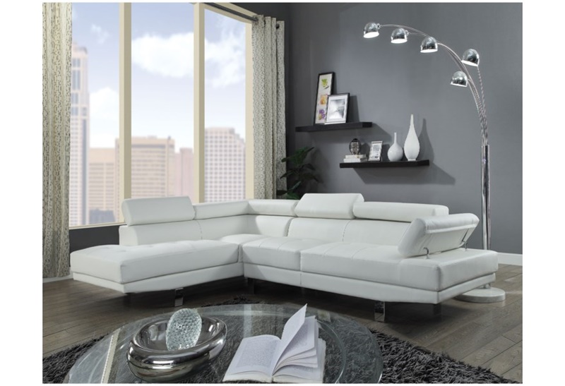 Connor L-Shaped Sectional Sofa in Cream