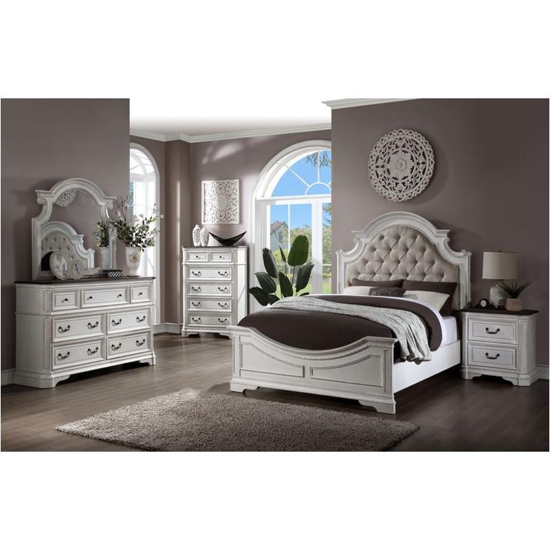 Florian Bedroom Set in Antique White