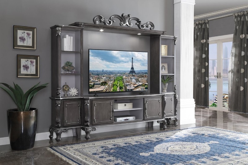 House Delphine Entertainment Center in Charcoal