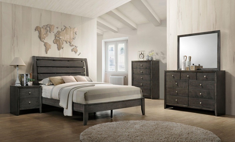 ILana Bedroom Set in Gray