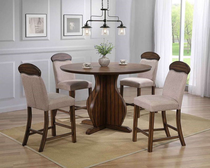 Maurice Counter Height Dining Room Set in Oak