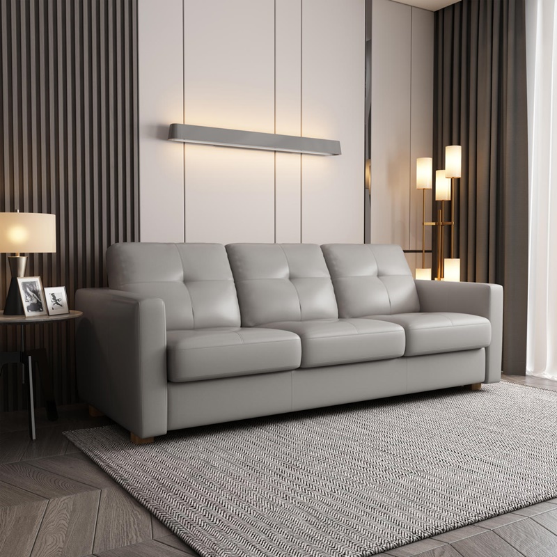 Noci Sectional Sofa with Sleeper in Gray