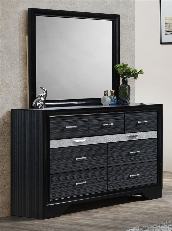 Rivas Bedroom Set in Black