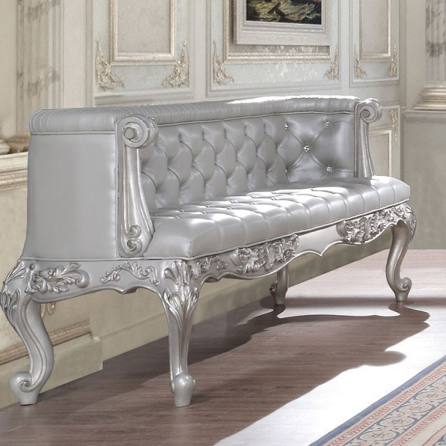 Valkyrie Bedroom Set in Light Gold and Gray