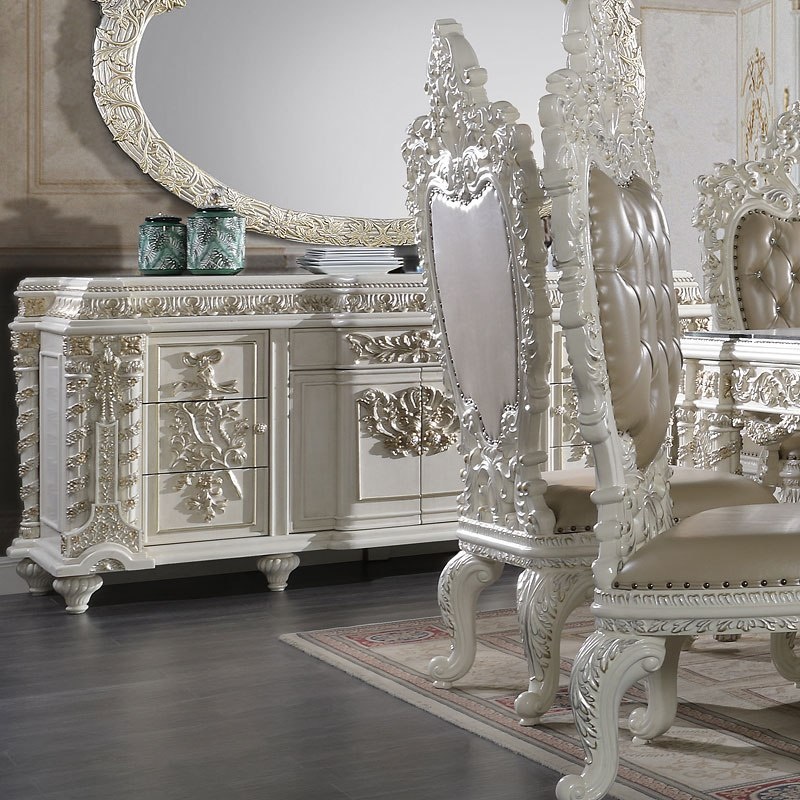 Vanaheim Formal Dining Room Set in Antique White