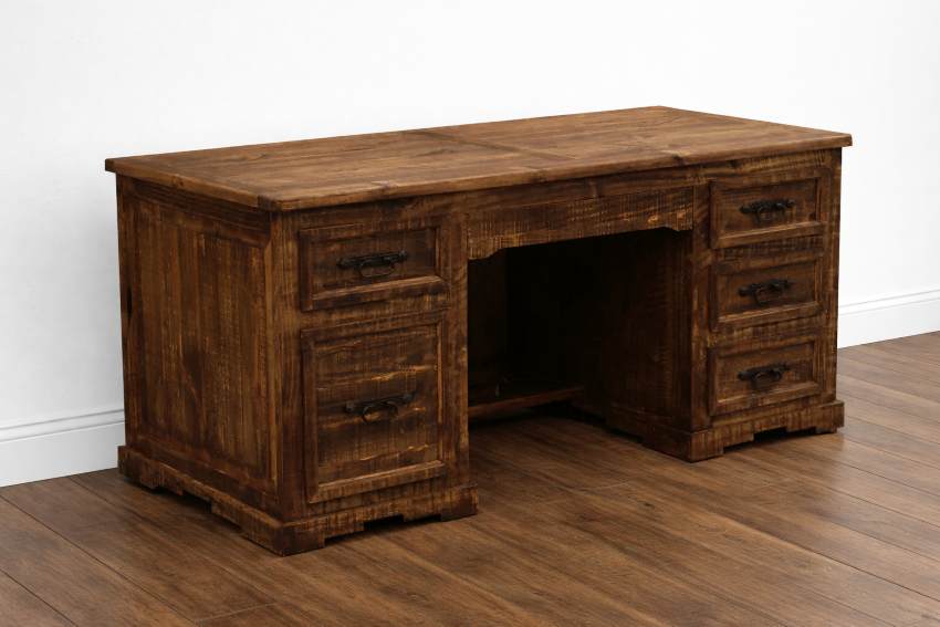 Adobe Canyon Western Rustic Desk in Dark Brown