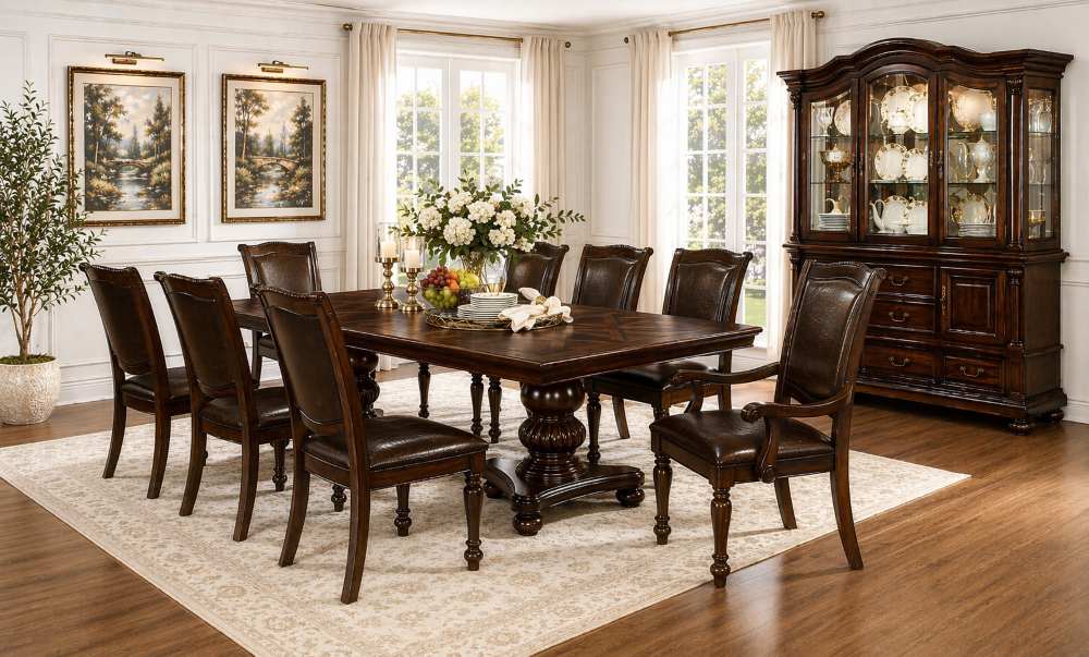 Alpena Traditional Formal Cherry 7-Piece Dining Set
