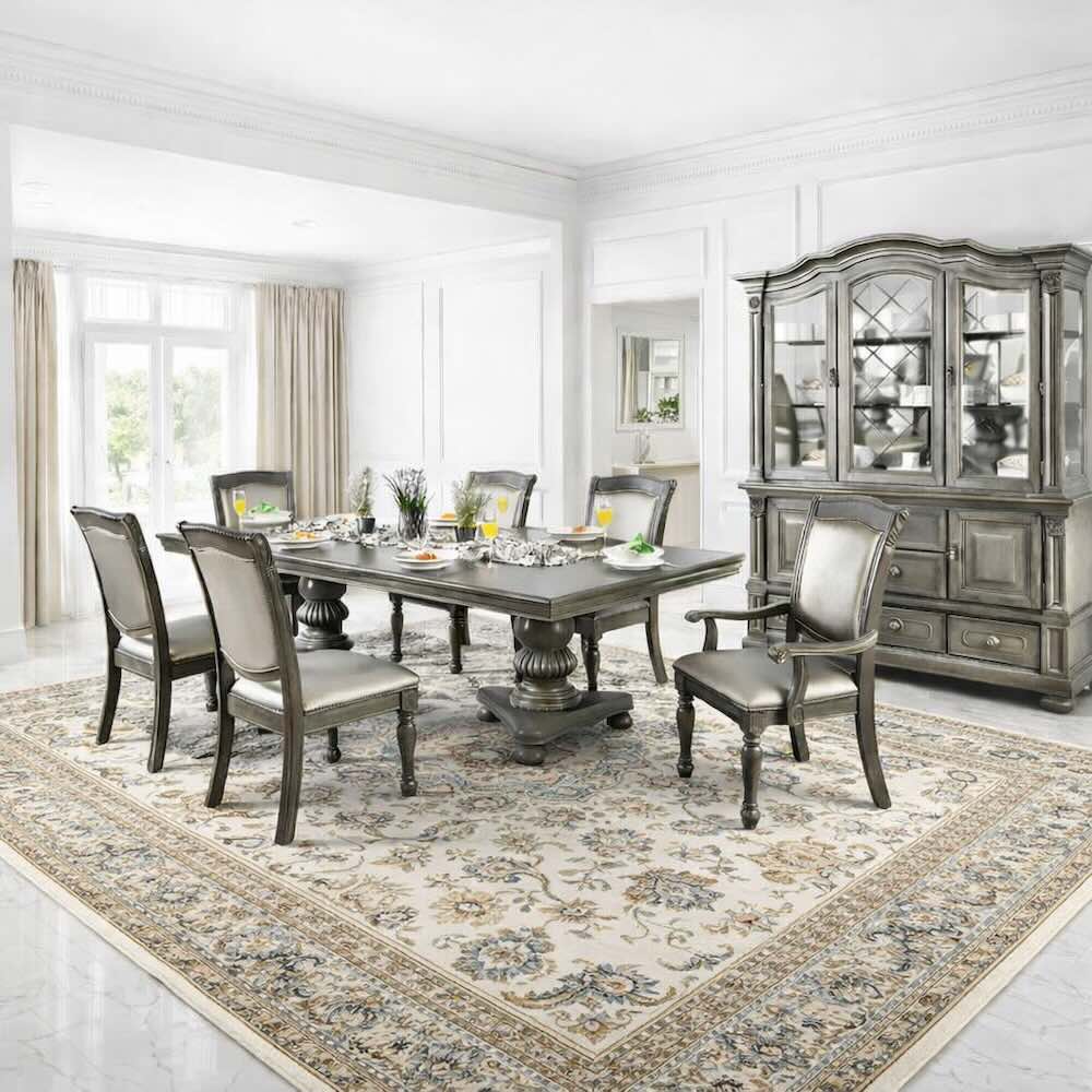 Alpena Formal 7-Piece Dining Room Set in Gray Alpena Formal 7-Piece Dining Room Set in Gray