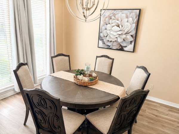 Arcadia French Country Rustic Brown Dining Set