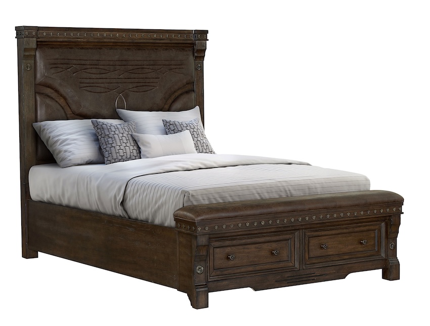 Stetson Western Bedroom Set with Storage Bed