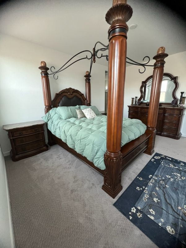 Grand Estate 6-Piece King Bedroom Set with Canopy Bed