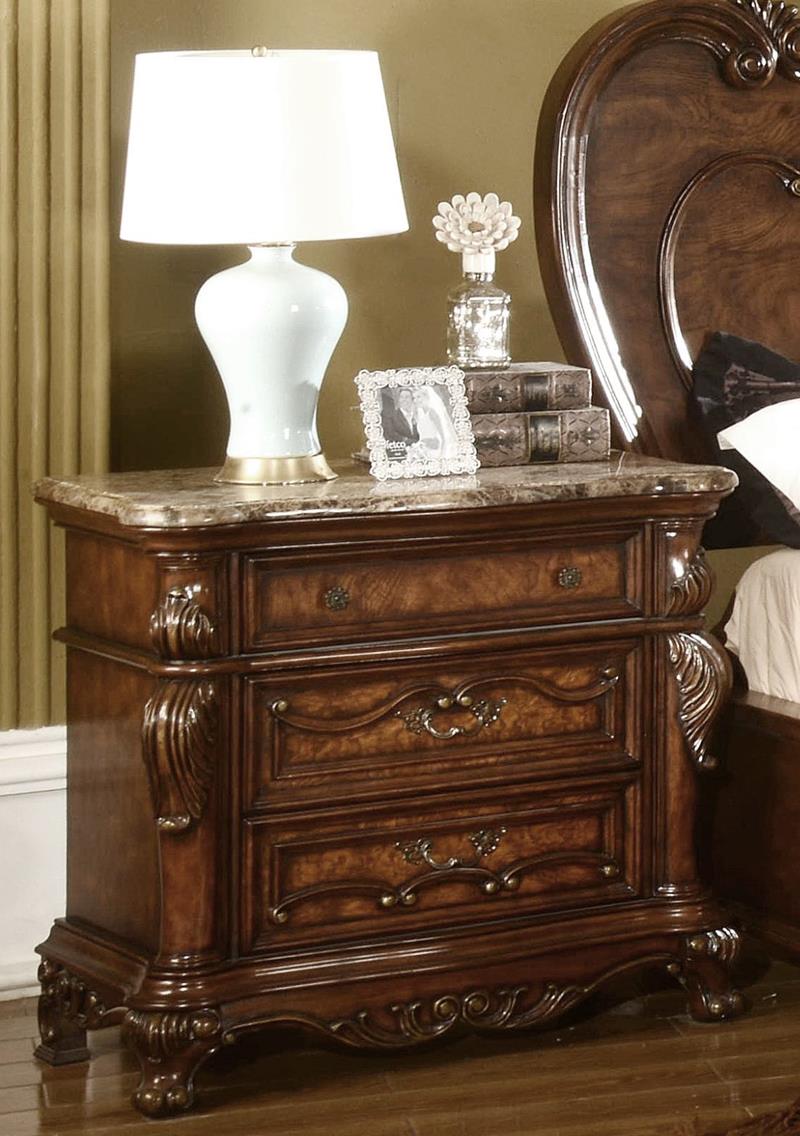 Victoria Night Stand with Marble Top *Clearance*