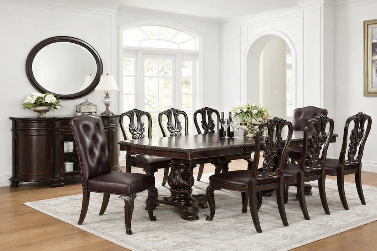 Bellagio Traditional European Double Pedestal Dining Room Set Bellagio Traditional European Double Pedestal Dining Room Set