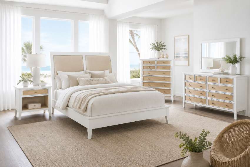 Bexhill White Coastal Bedroom Set Bexhill White Coastal Bedroom Set