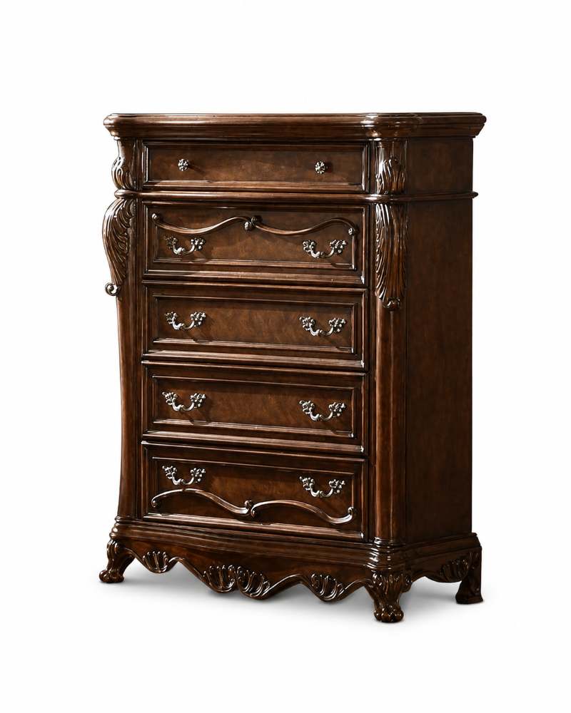 Brayton Traditional Elegant Bedroom Set in Cherry