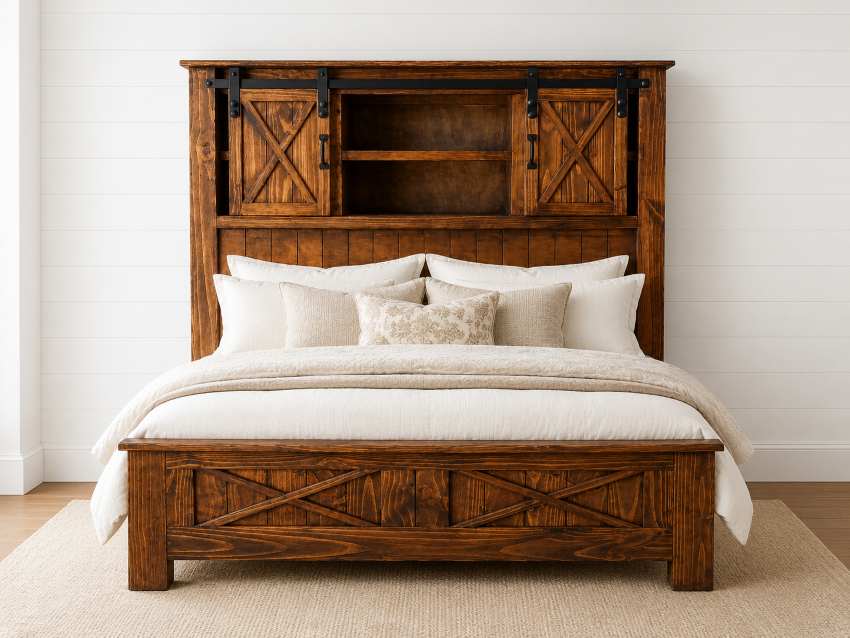 Brazos Barn Door Farmhouse Rustic 4-Piece Bedroom Set Brazos Barn Door Farmhouse Rustic 4-Piece Bedroom Set