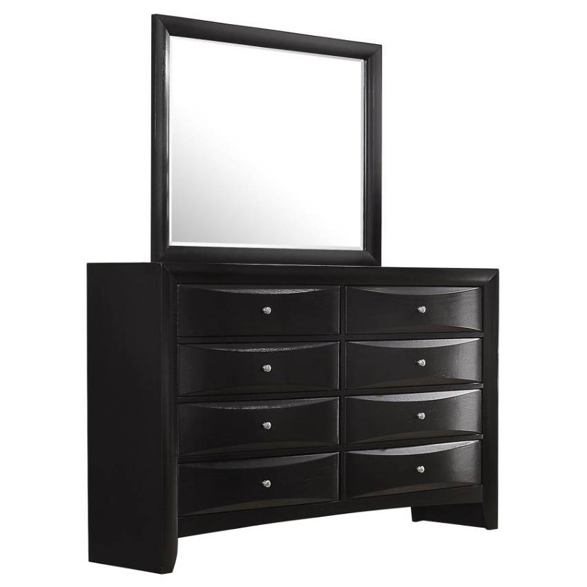 Briana Black Bedroom Set with Large Storage Bed
