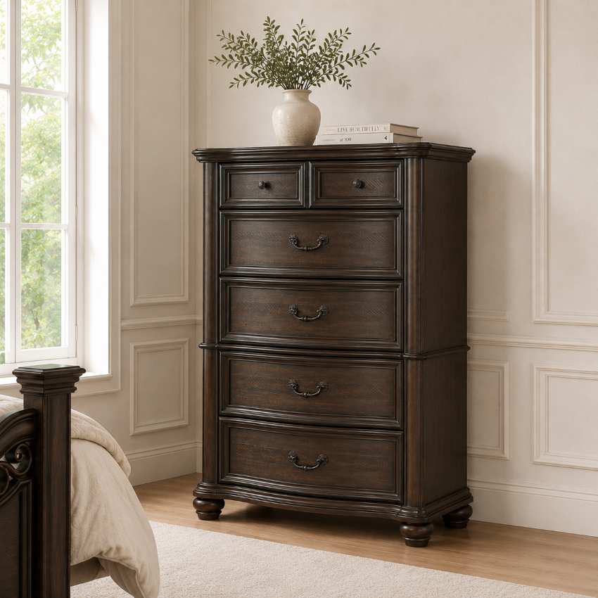 Brunswick Traditional Bedroom Set in Mahogany Finish