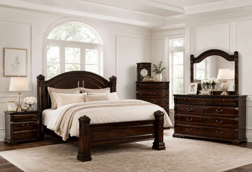 Burleigh Traditional Cherry Master Bedroom Set Burleigh Traditional Cherry Master Bedroom Set