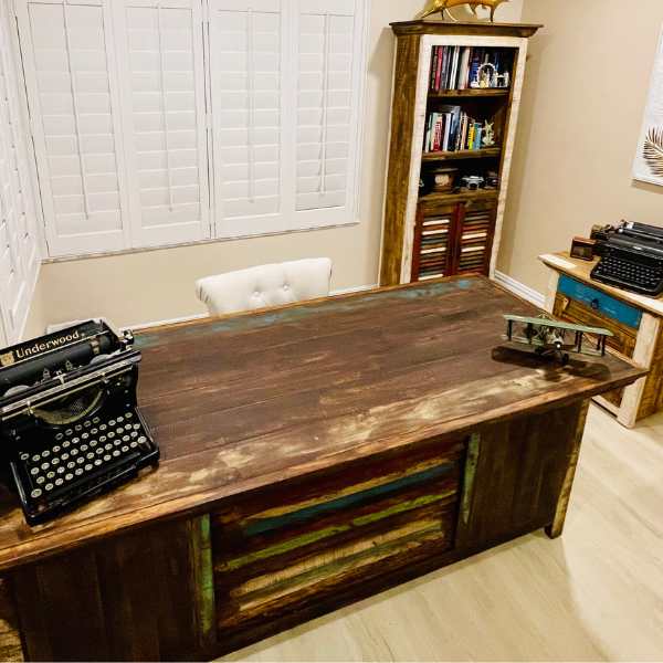 Cabana Rustic Multi Color Office Set