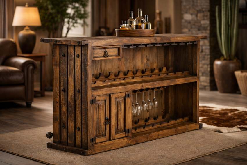 Cattleman Western Rustic Bar