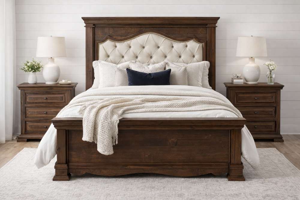 Chalet Ridge Modern Farmhouse Rustic Brown Bedroom Set