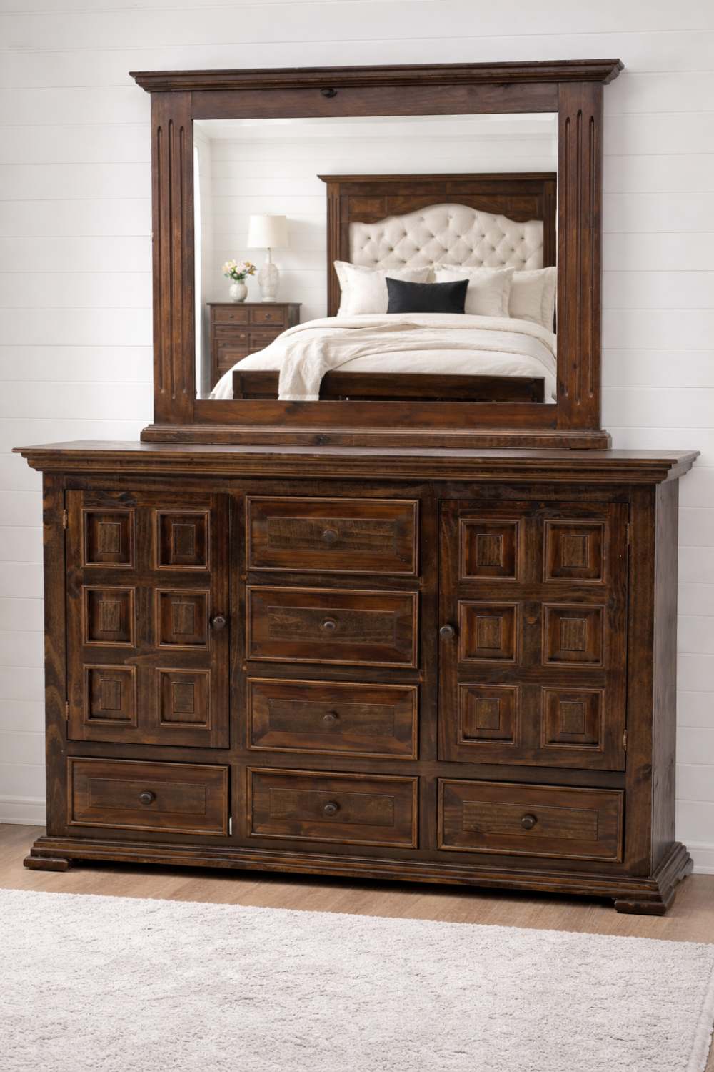 Chalet Ridge Modern Farmhouse Rustic Brown Bedroom Set