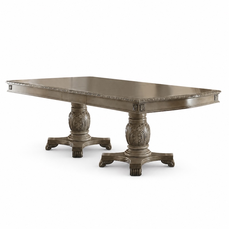 Chateau de Ville Antique White Traditional Formal 7-Piece Dining Set
