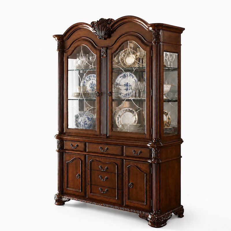 Chateau De Ville Cherry 7-Piece Traditional Formal Dining Room Set