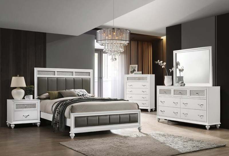 Barzini Bedroom Set in White