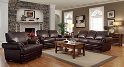 Colton Leather Living Room Set