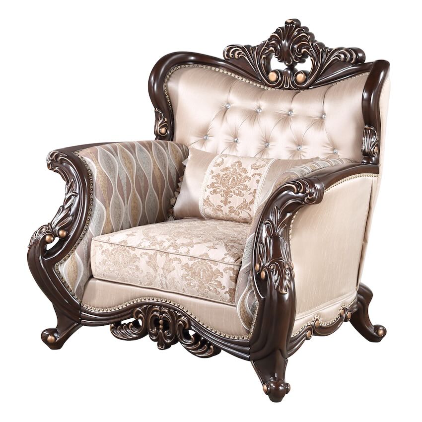 Constantine French Traditional Luxury Living Room Set with Cherry Wood