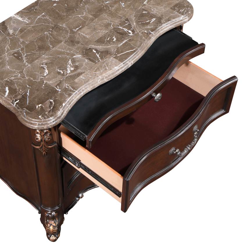 Constantine Royal Classics French Traditional Bedroom Set with Marble Tops