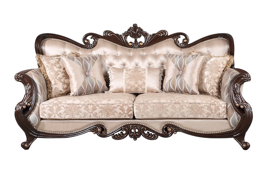 Constantine French Traditional Luxury Living Room Set with Cherry Wood